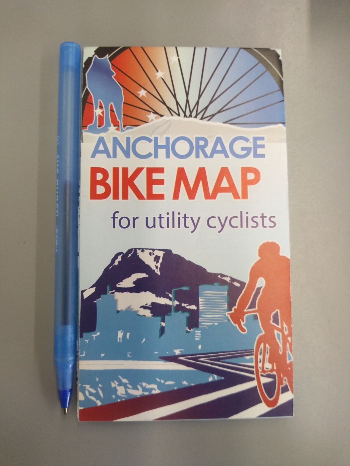 Anchorage Alaska Bicycle Map Utilities Cyclist 2022 trail guide routes bikes