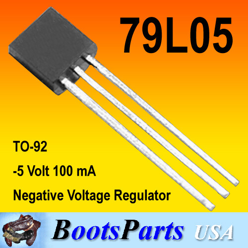 (100) 79L05 -5 Volts @ 100 mA Voltage Regulators, TO-92 ** USA SELLER **