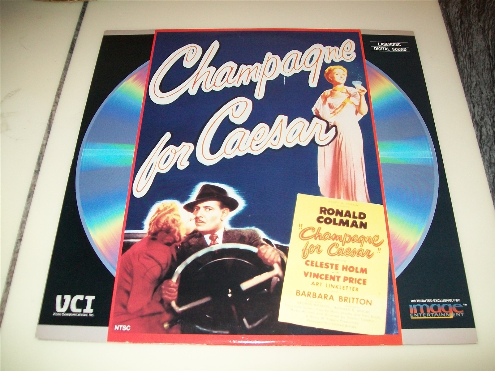 CHAMPAGNE FOR CAESAR Laserdisc LD EXCELLENT CONDITION VERY RARE GREAT FILM!