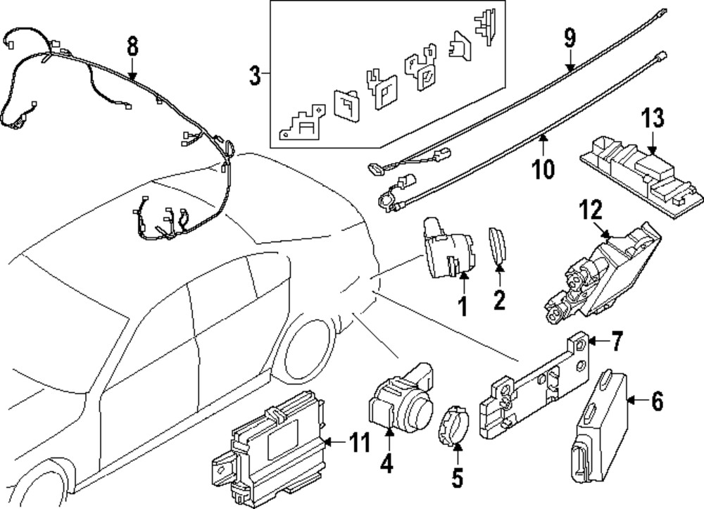 Genuine BMW Blind Spot Radar Mount Bracket 66-31-5-A35-0E5