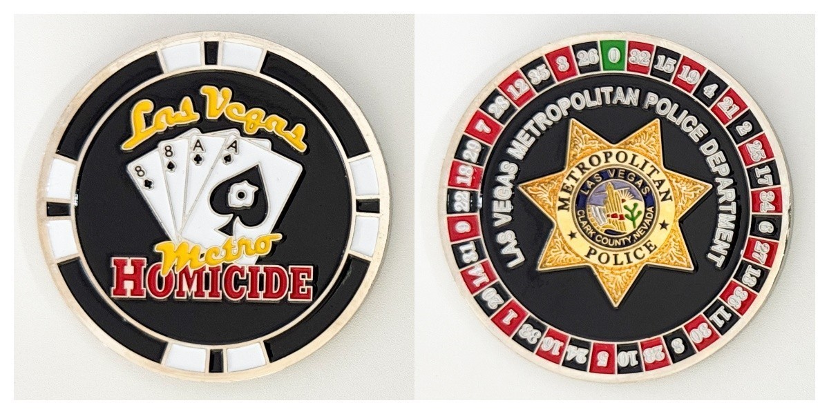 Las Vegas Metro Homicide Roulette Wheel Challenge Coin 2#10
