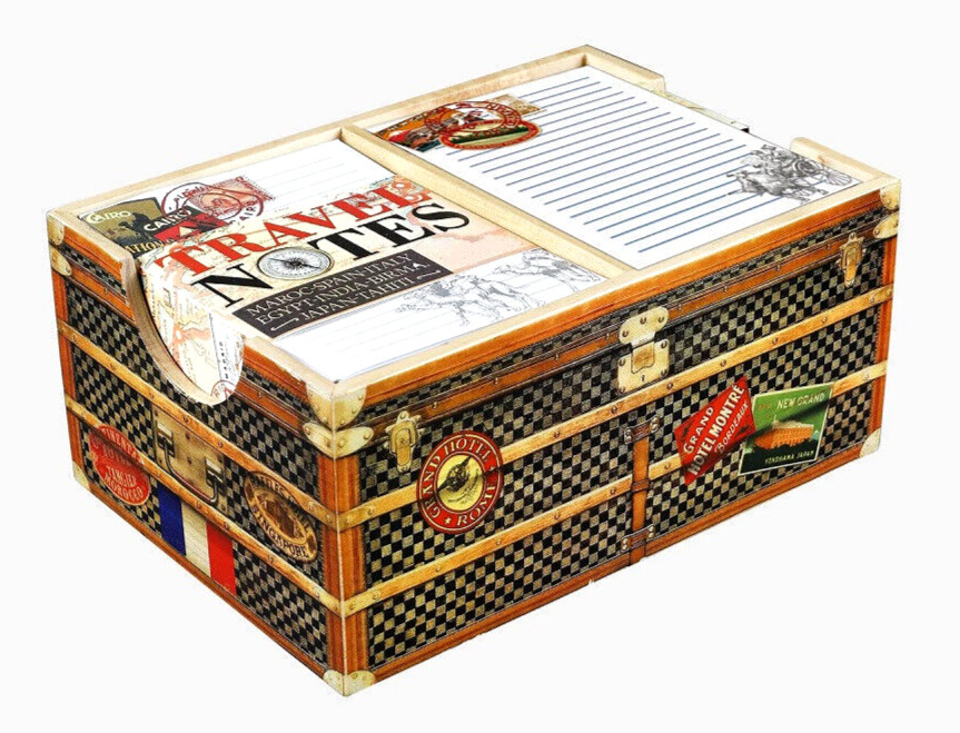 Travel Notes Memo Scratch Pads Wood Desk Trunk 6.5" Notepad Office Shopping List