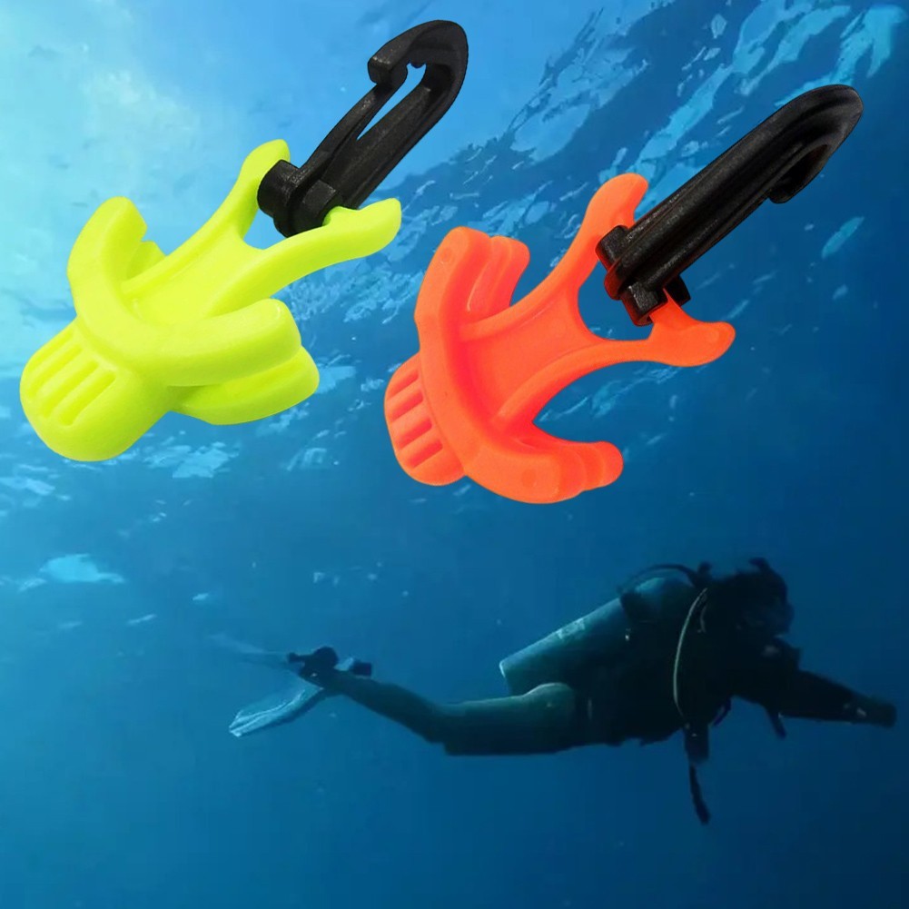 for 2 Pack Scuba Diving Mouthpiece Holder with Clip for Regulator Protection