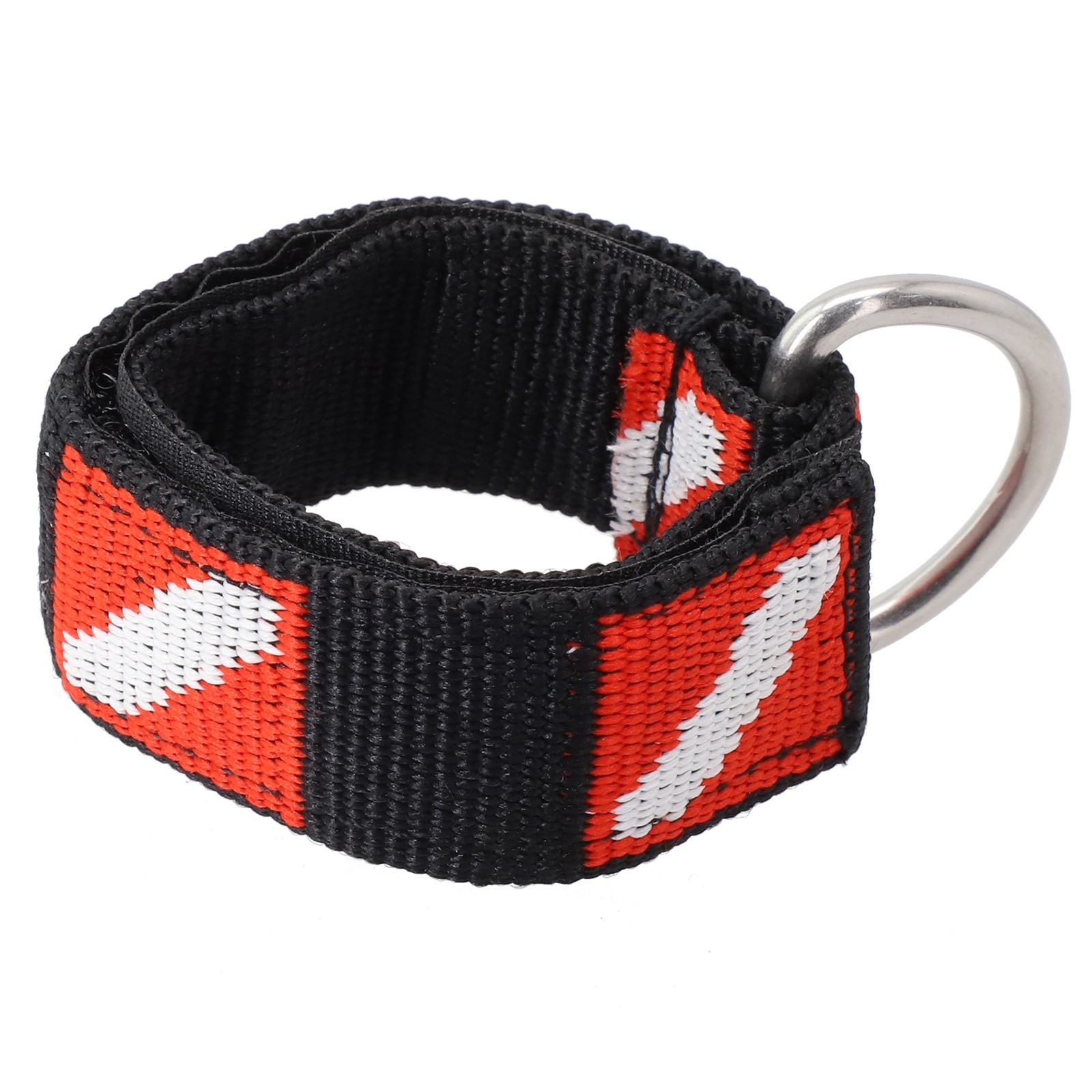 Wrist Strap Diving Adjustable Black Diving Flag Pattern Easy To Use Nylon Scuba
