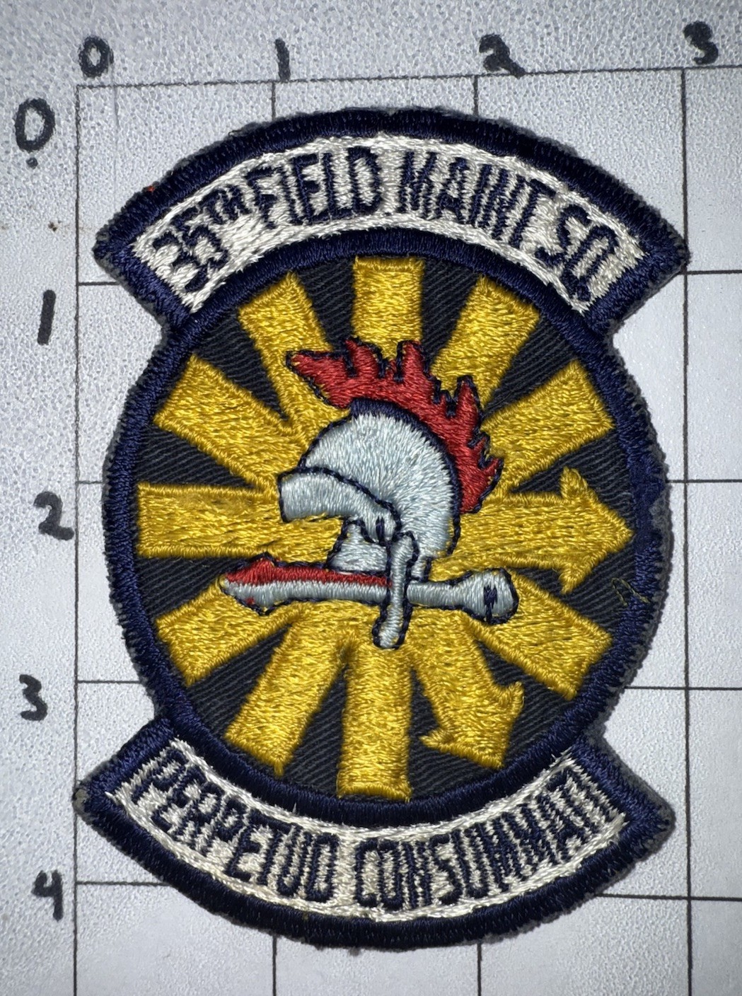 Vietnam War - 1970s 350th Field Maintenance Squadron Twill Patch (4)