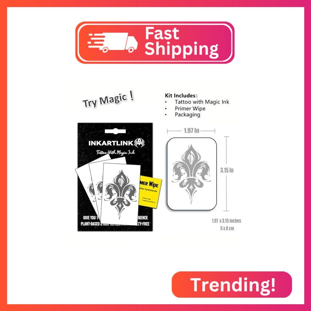 INKARTLINK 3 Sheets Iris Temporary Tattoos, Realistic Waterproof
