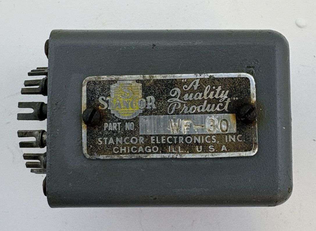 Stancor WE-30 Vintage Transformer Potted Can Chicago USA Tested Ohms