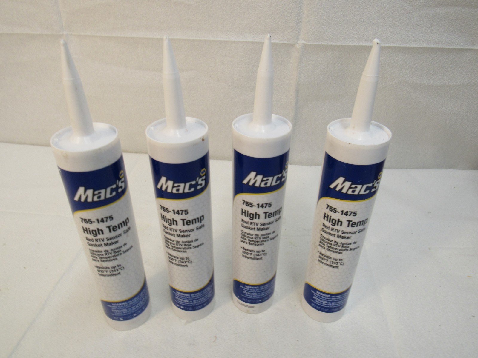 Napa Mac's 765-1475 High Temp RTV Sensor Safe Gasket Maker 11oz Lot of 4