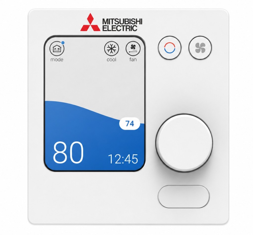 Mitsubishi Electric PAC-SDW01RC-1 Simple Ductless Wired Remote Controller