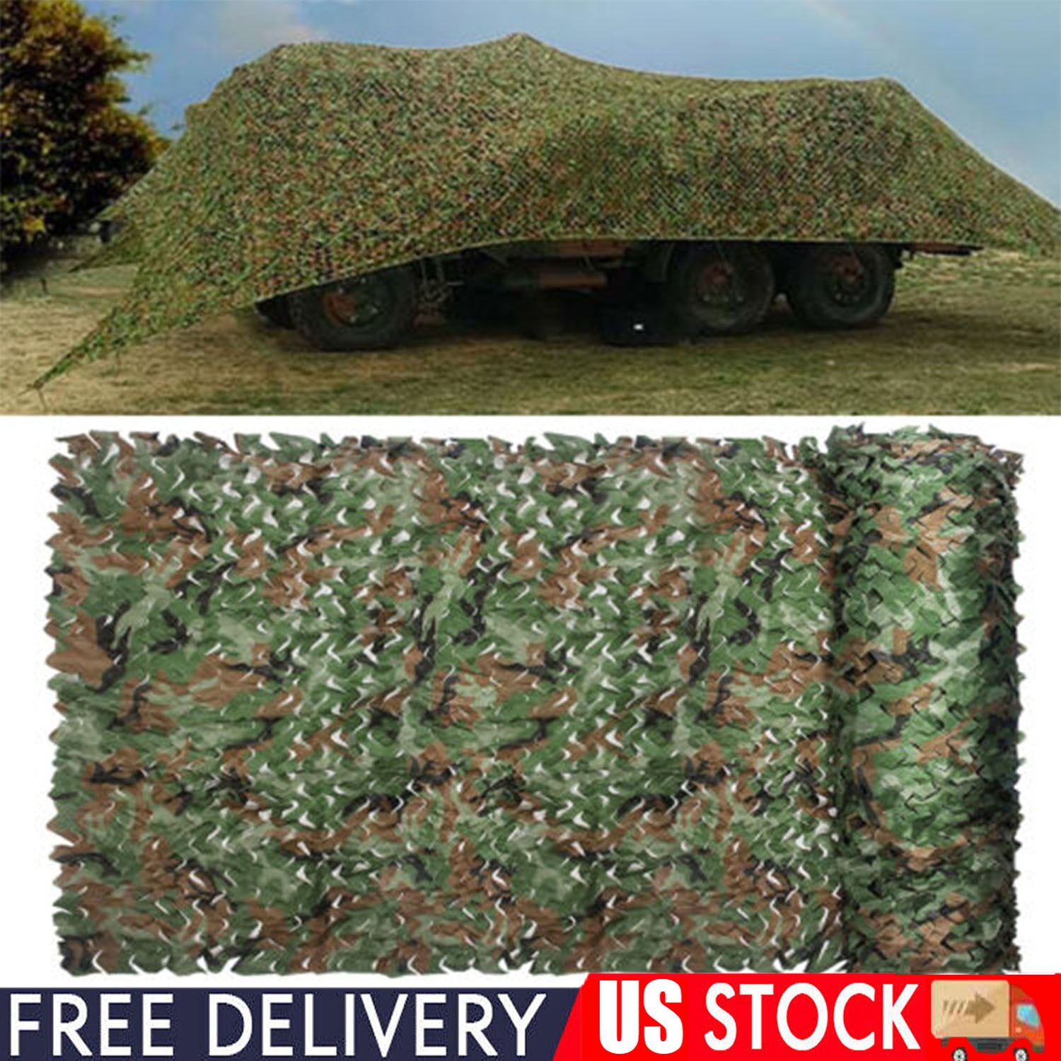 Camping  Camouflage  Netting Military Camo Sunshade Mesh Hunting Car Cover