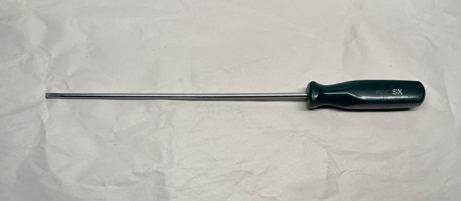 Vintage S-K Tools 85002 Long Flathead Screwdriver 9-3/4” Flat Tip France