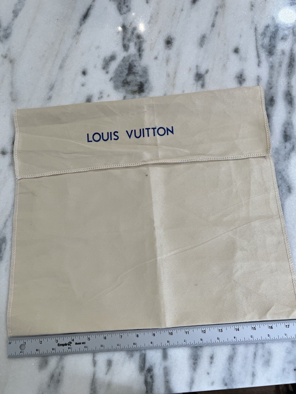 Authentic Louis Vuitton Purse Dust Bag 18” x 16” Blue