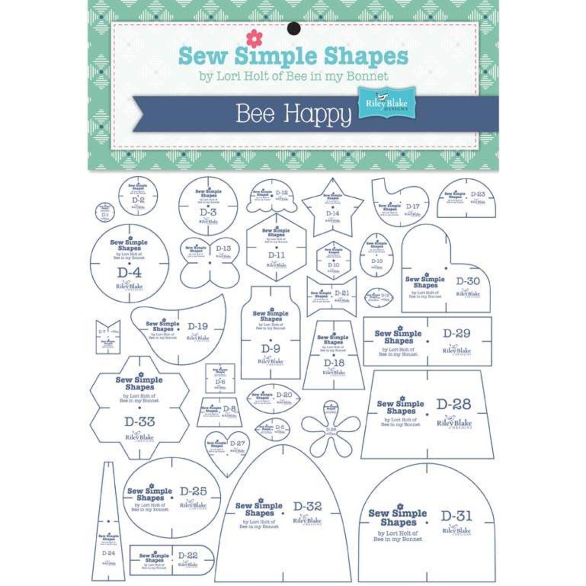 RBD ~ Bee Happy ~ Sew Simple Shapes by Lori Holt ~ 33 PC. Set