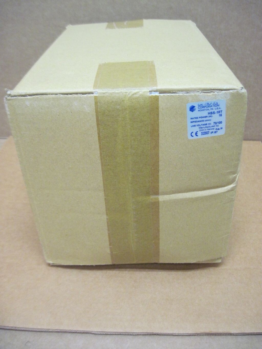 Gai Tronic HSS-15T Industrial 15W Stainless Steel Horn Speaker Acid Resist IP67