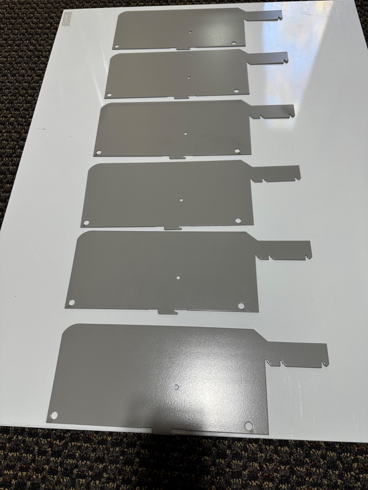 Gently used 6 pieces of metal dividers  for ALLSTEEL   lateral files 30",36",42"