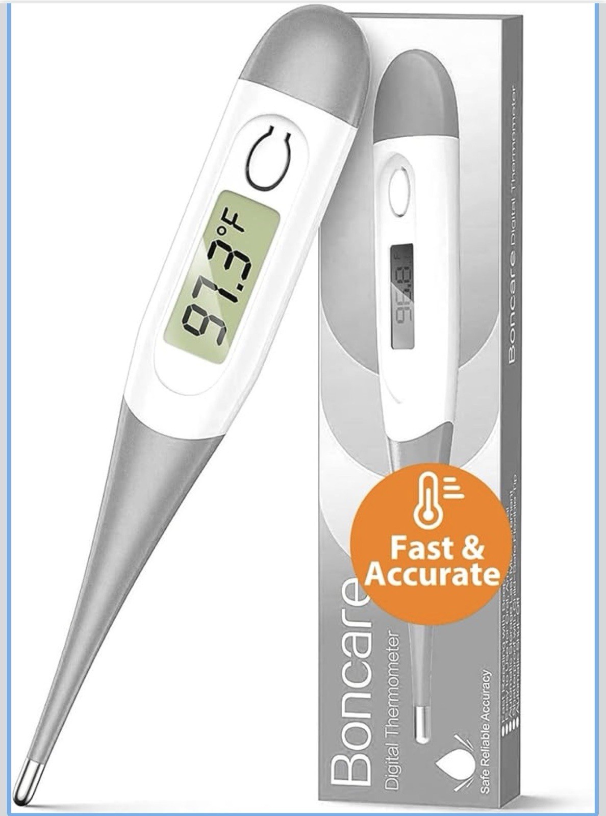 Boncare 10 Seconds Digital Thermometer for Adults and Kids