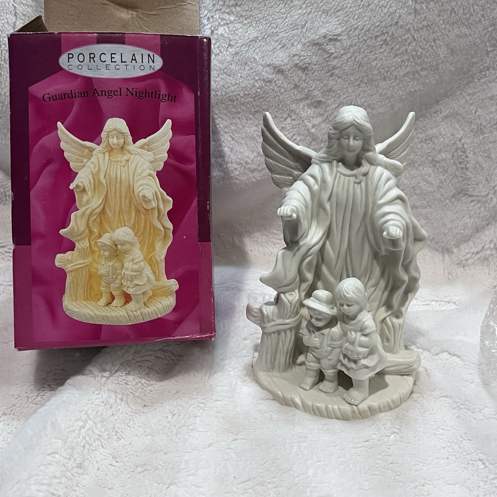 Vintage Lincolnshire Guardian Angel Nightlight - No Light - Figure Only in EC