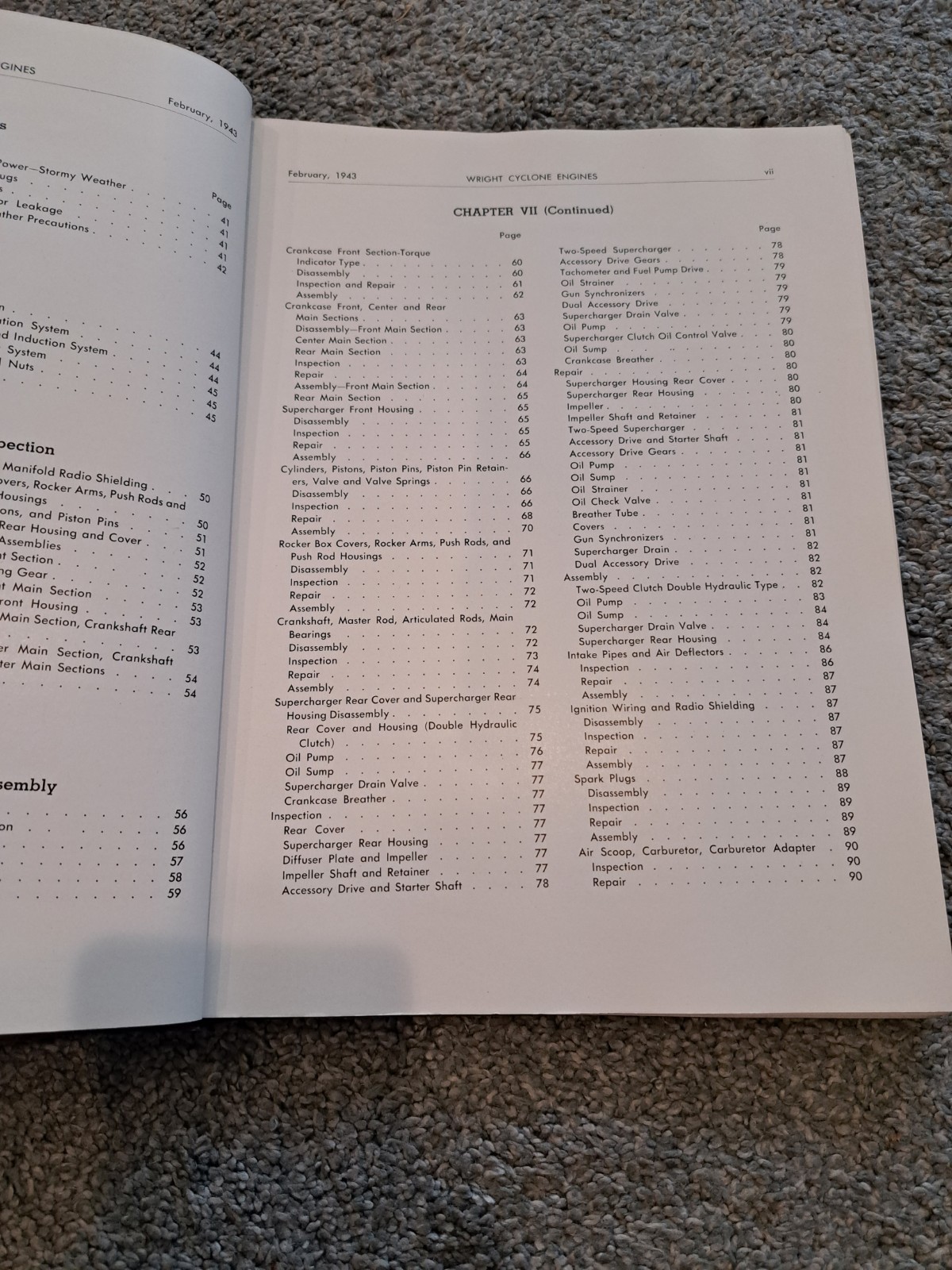 Instruction Book Wright Cyclone 14 Aircraft Engines Series C14BA Second Edition