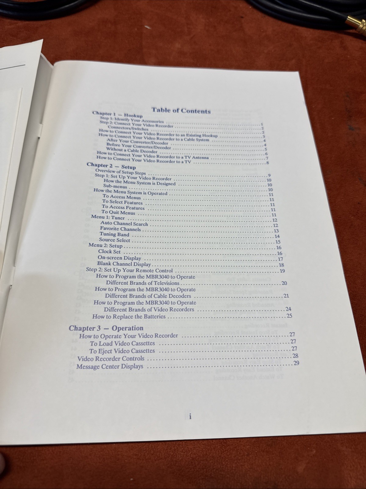 ZENITH VCR Operating Guide and Manual for VRJ210 w (Untested Remote)