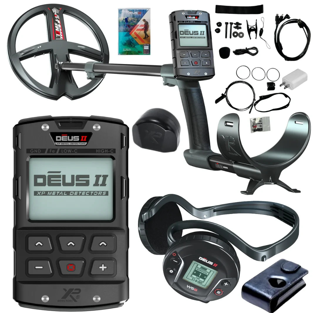 XP Deus II Metal Detector with 11" Coil, Remote, and WS6 (DEUS2-28FMFRCWS6EA)