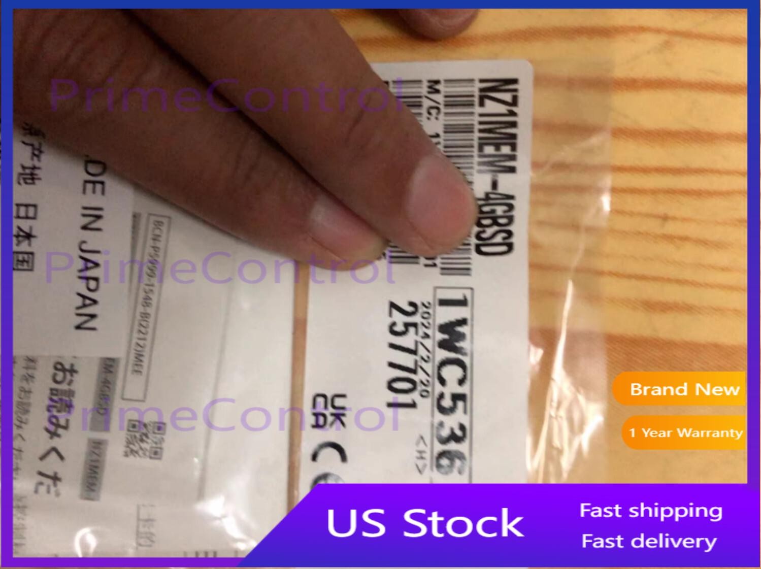 1PC New Mitsubishi NZ1MEM-4GBSD NZ1MEM4GBSD 4GB Memory Card Free Ship #TT
