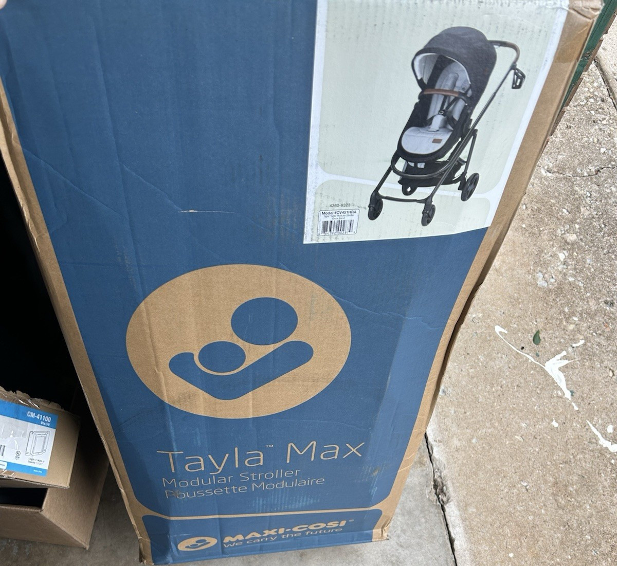 Maxi-Cosi Tayla Max Modular Stroller Single Seat Gray Hood/Canopy CV381HNA