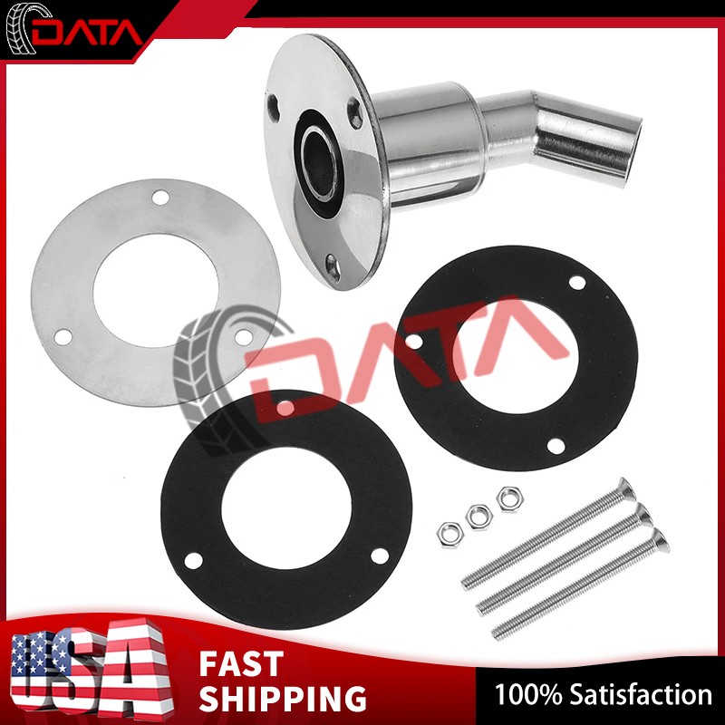 For Diesel Heaters Stainless Steel 316 Thru Hull Exhaust Skin, Fitting 24mm Tube