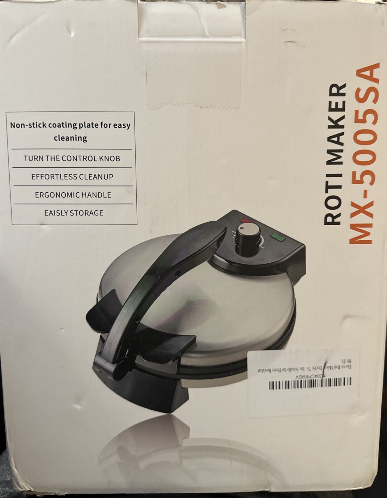 10" Automatic Electric Roti Maker Machine with Roti Warmer,Stainless Steel,1100W