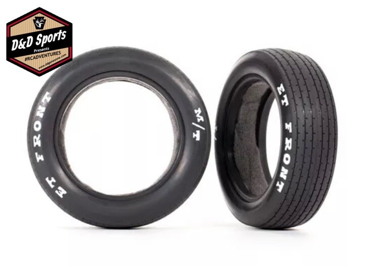 Traxxas 9470 - Tires, front (2)/ foam inserts (2)