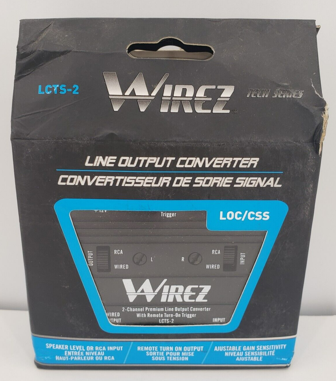 Wirez 2 Channel Line Output Converter With Remote Turn On Trigger LCTS-2