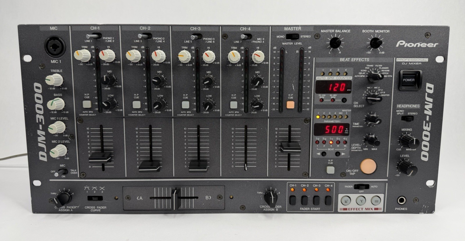 Pioneer DJM-3000 Professional DJ Mixer 4-Channel 19” Rackmount DJM3000 USED READ
