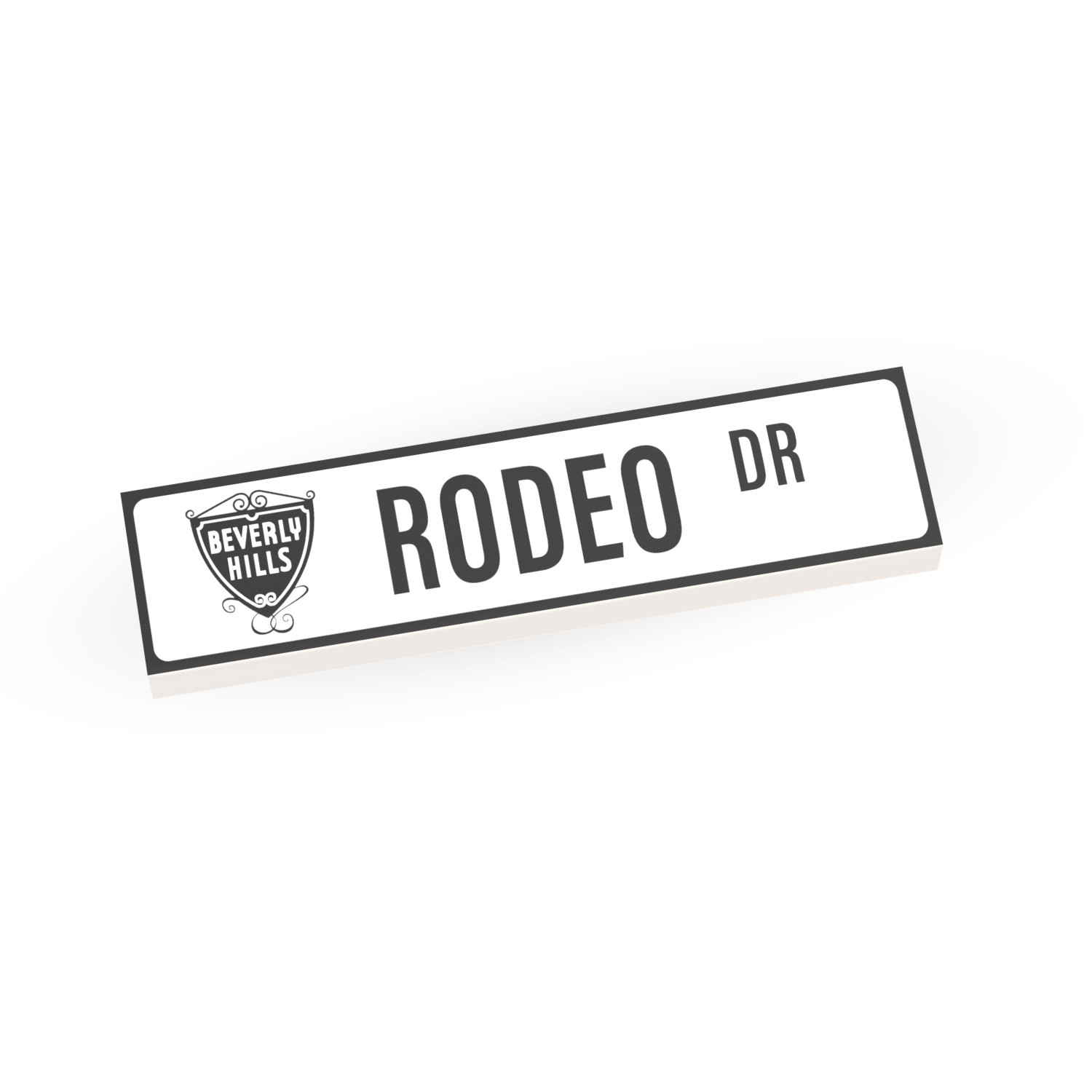 Rodeo Dr -  CA -Famous Street Signs - Custom Printed  - MOC -  Brick City