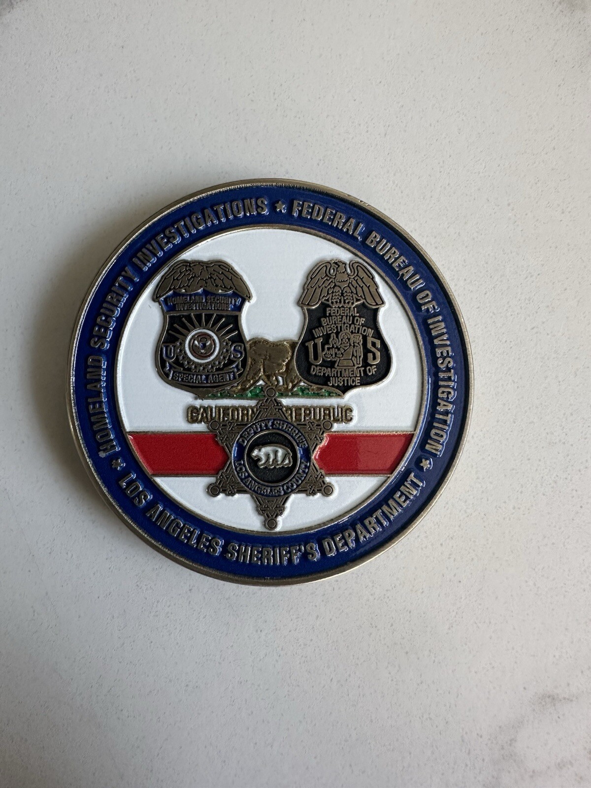 Los Angeles Regional Human Trafficking Task Force Challenge Coin
