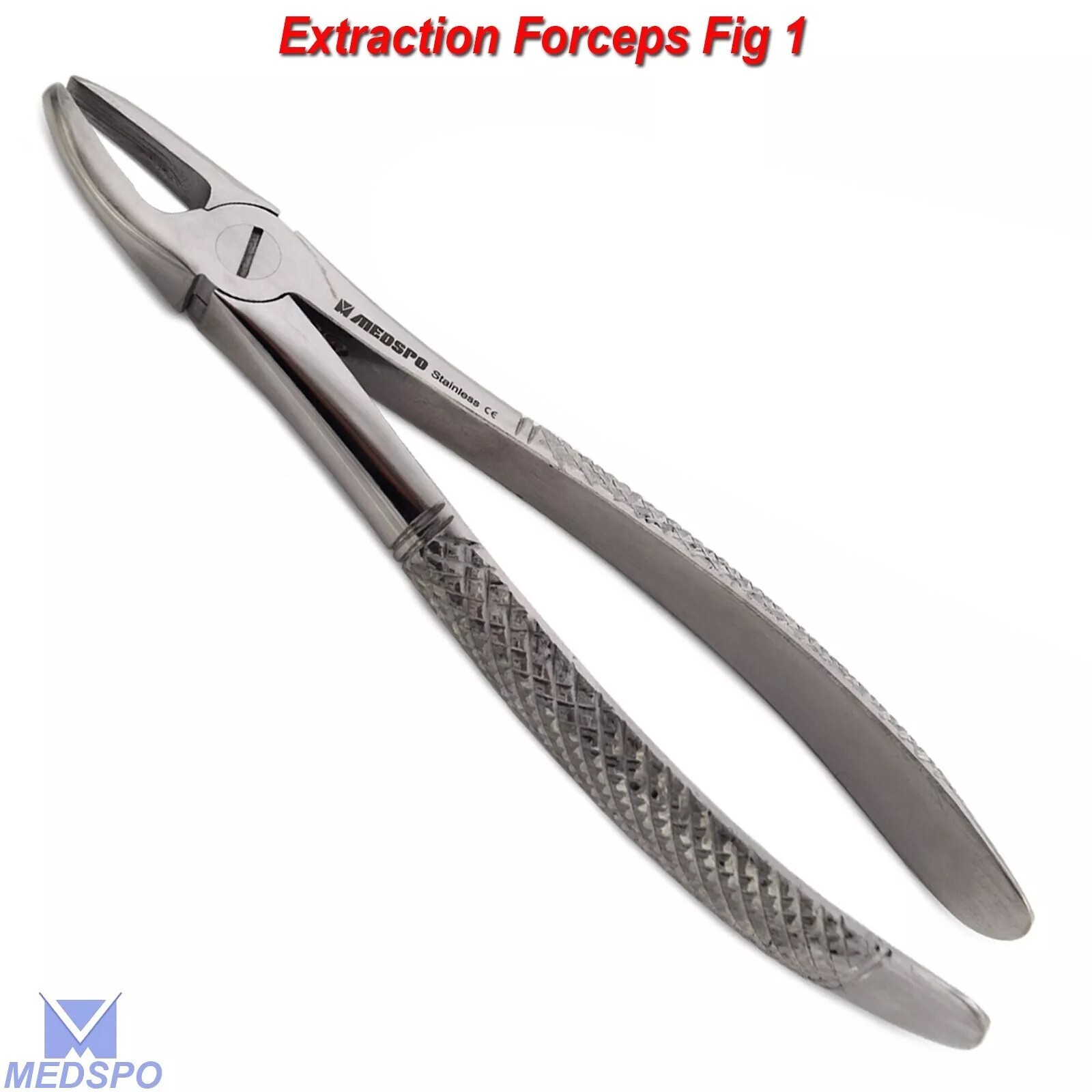Dental Extraction Forceps # 1 Upper Central & Canines Root Extracting Instrument