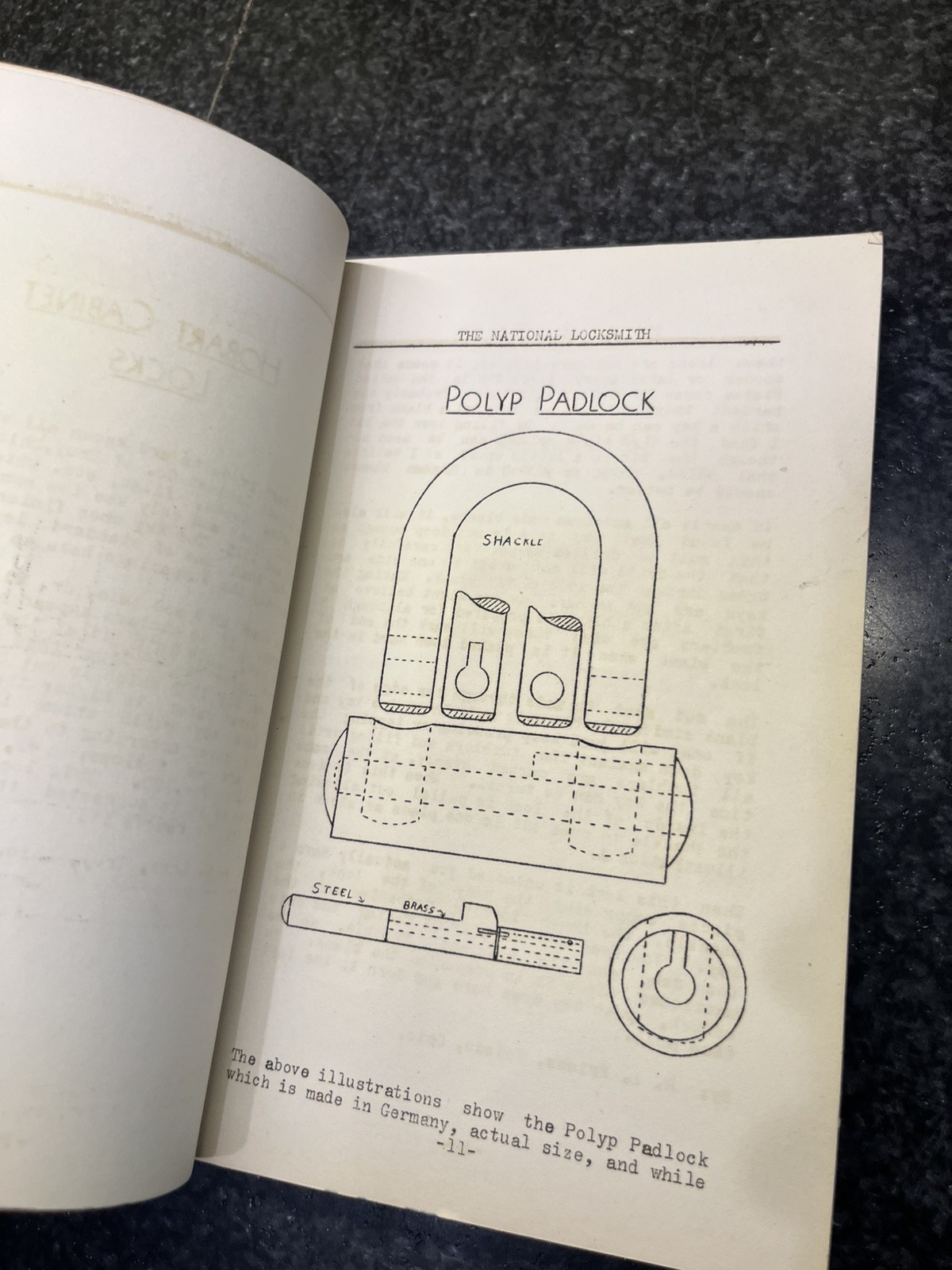 Dec 1938 The National Locksmith Hand Book Codes Book