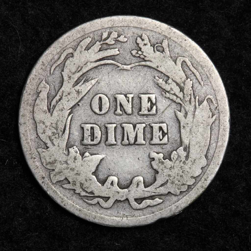1901 Silver Barber Dime GOOD FREE SHIPPING