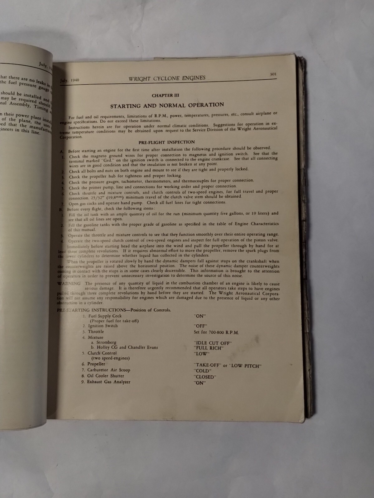 Wright Cyclone 9 Model GR-1820-G200 Installation Operation Maintenance Original