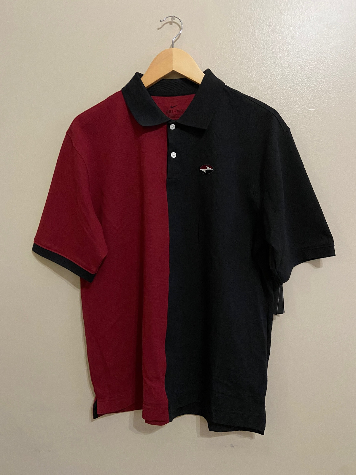 Nike Tiger Woods TW Original Slam Logo Golf Polo Shirt Size M CZ5837-010 NEW