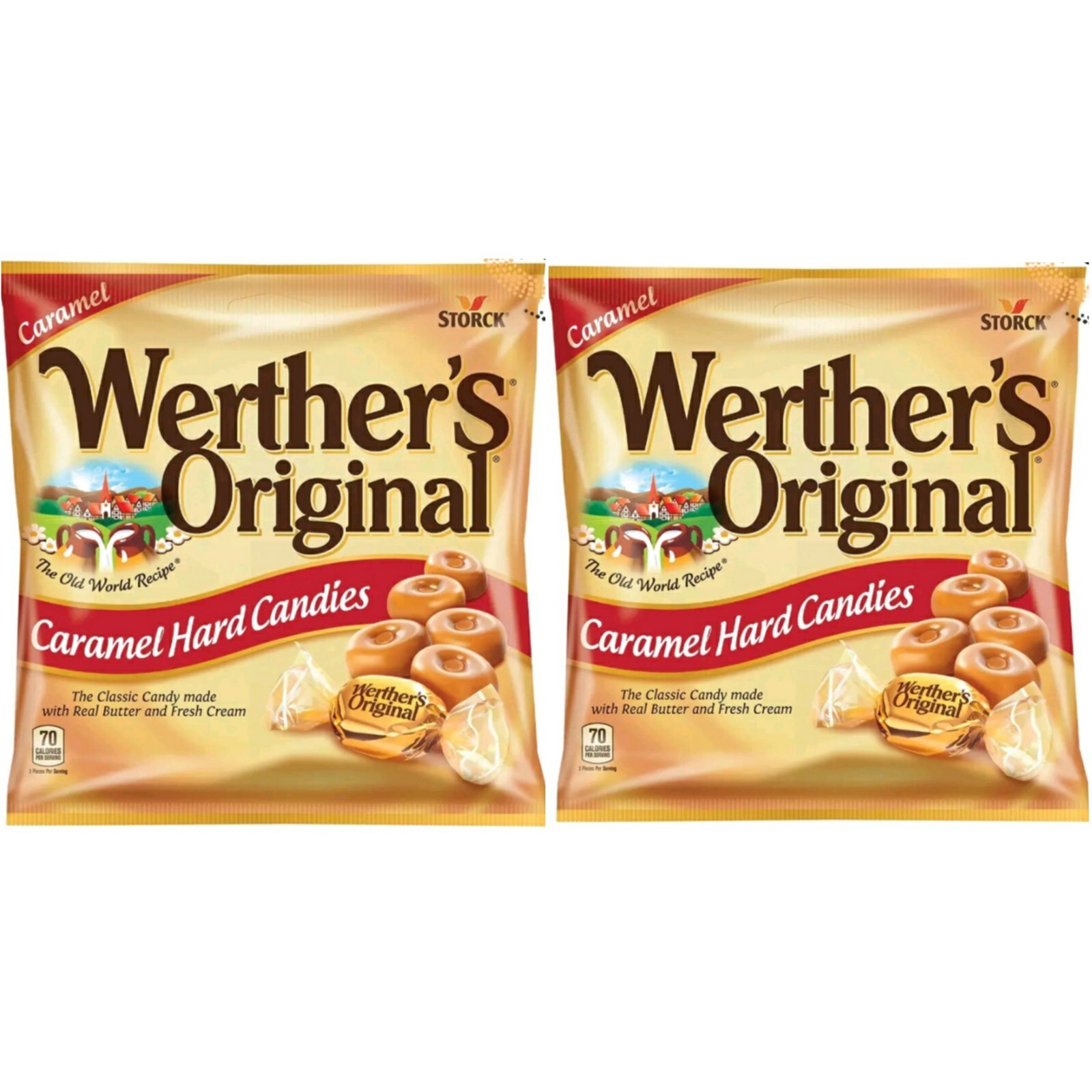 1 X Bag Werther's Original Caramel Flavor Hard Candies 2.65oz Fast Shipping!