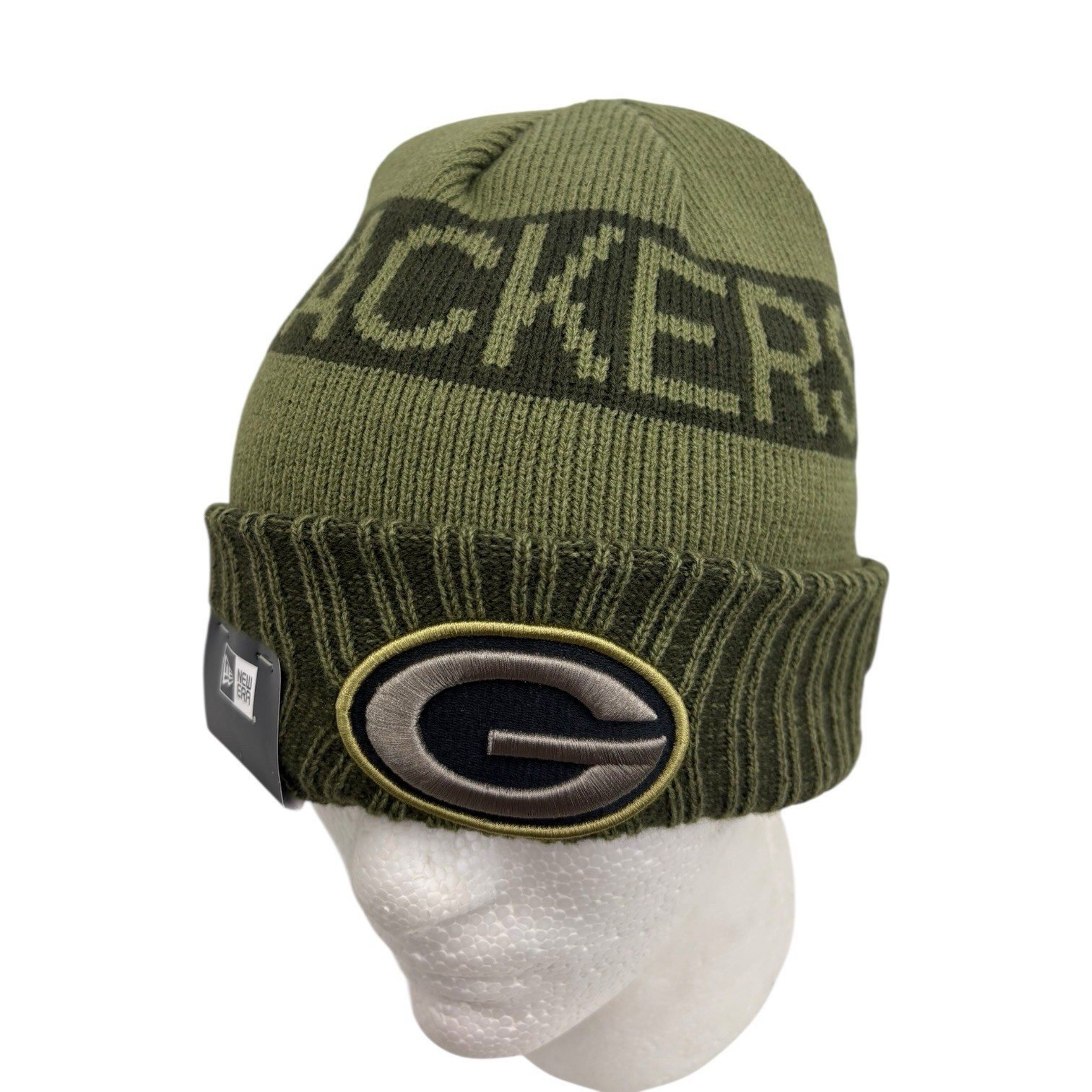 Green Bay Packers NFL  2025 Salute to Service New Era Winter Knit Beanie hat