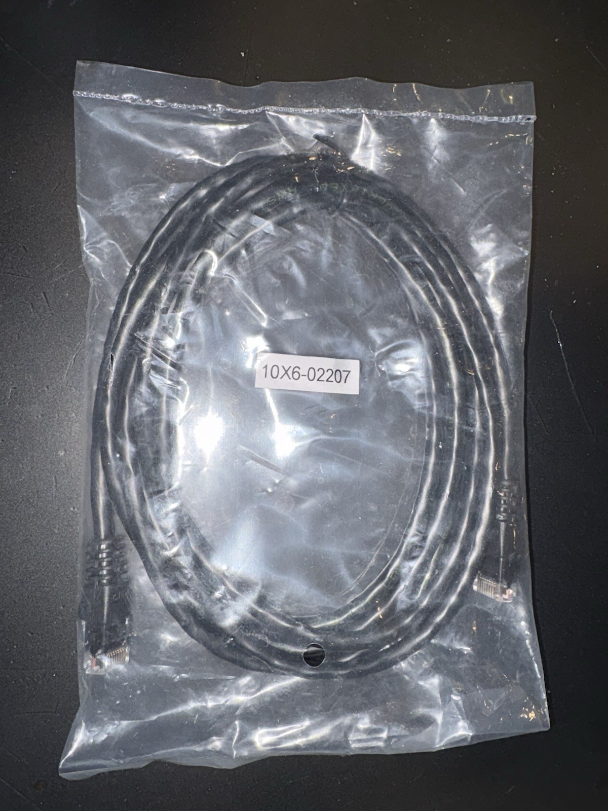 Ethernet Patch Cable RJ-45 to RJ-45 Black Universal 10X6-02207 MPN Network, NEW