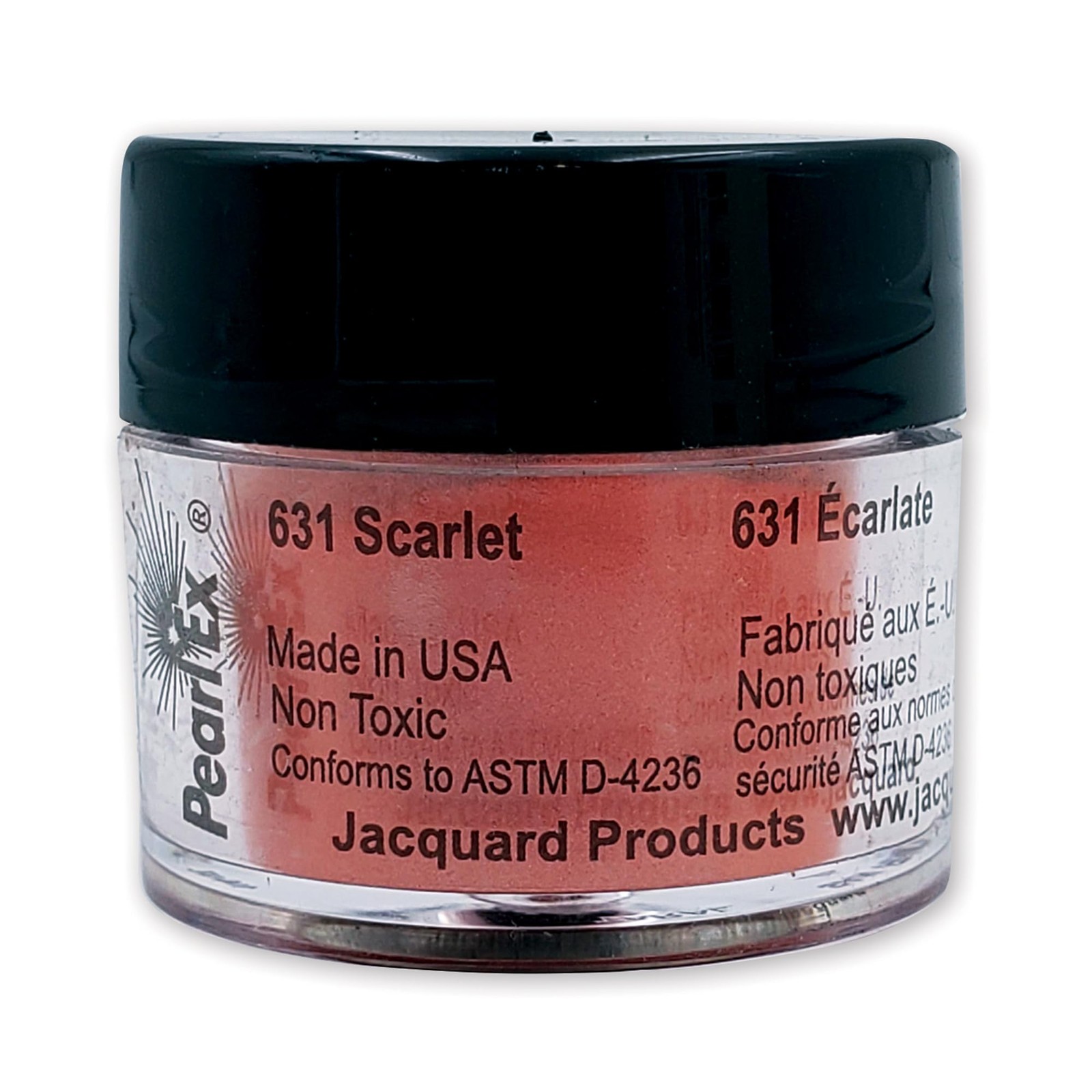 Jacquard Pearl Ex Pigment Powder 3 Grams Scarlet Loose Mica Powder Epoxy Resin