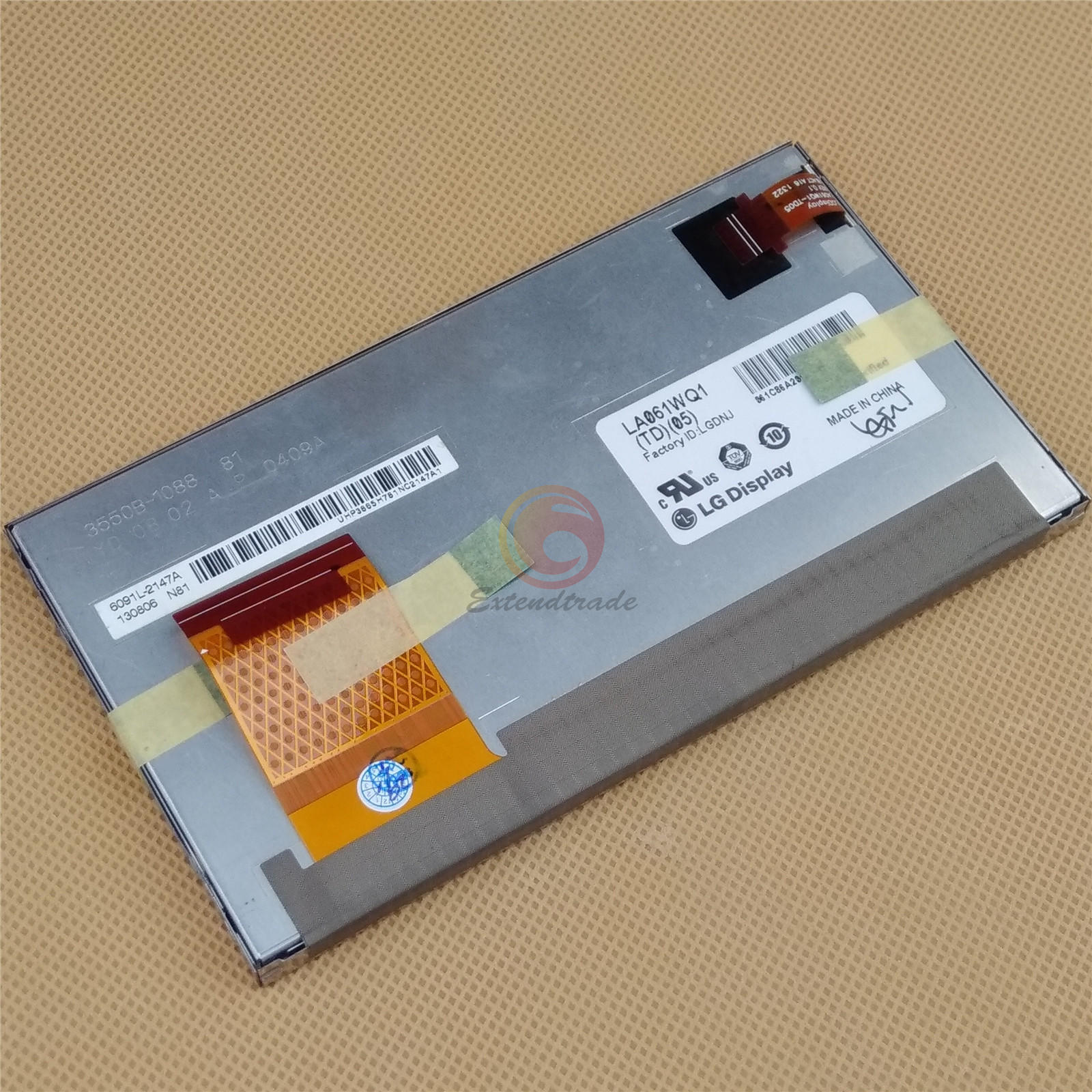 6.1" 480*272 Resolution LA061WQ1-TD05 touch LCD Screen Panel