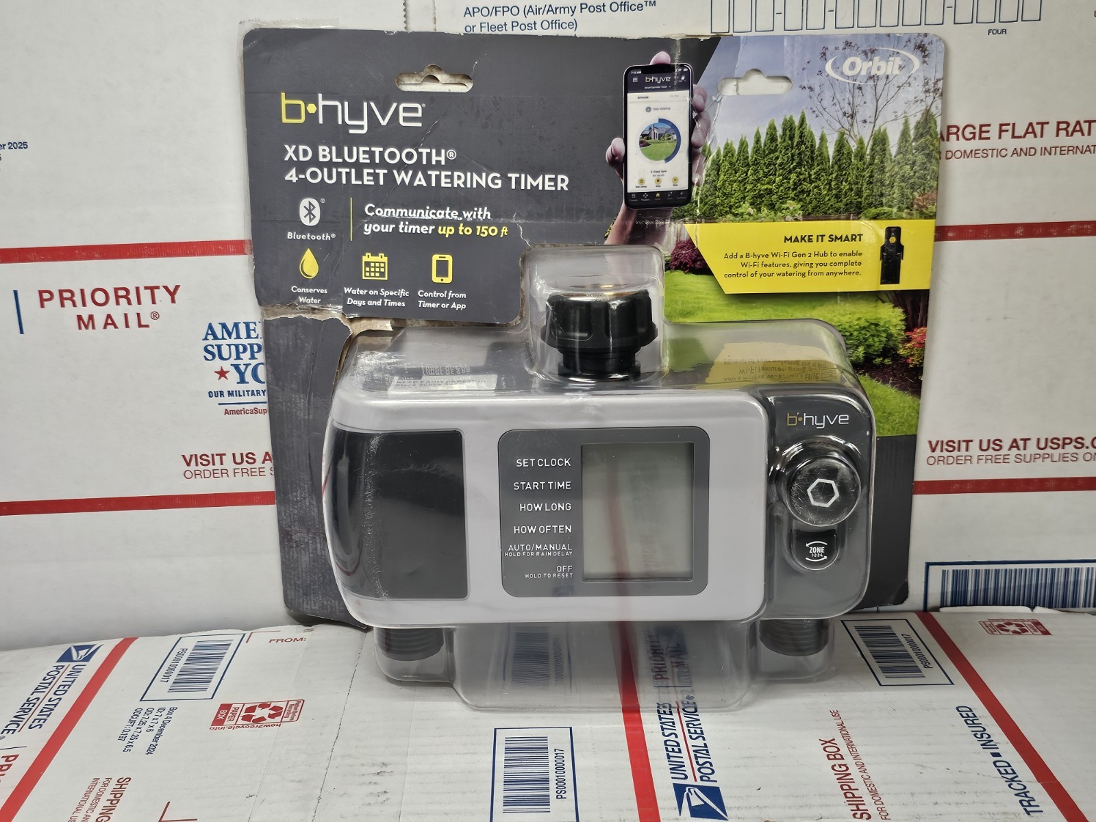 Orbit B-Hyve XD Bluetooth 4-Outlet Hose Faucet Timer 24634 App Control