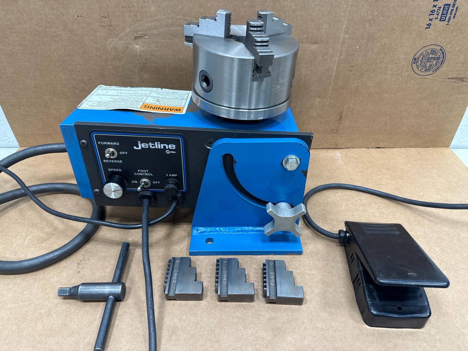 Miller Jetline ZB-75ACA Benchmaster Welding Positioner 5" 3-Jaw Chuck, 75/100lb