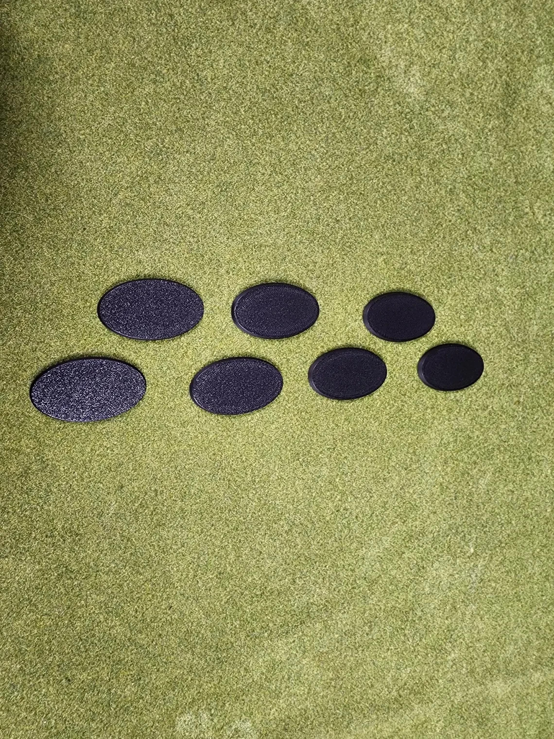 60x35mm Oval Bases - Plain Beveled Bases - Wargaming Old School Bases