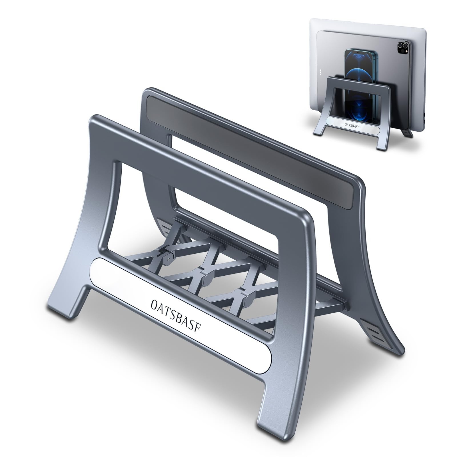 nediea Vertical Laptop Stand,Gravity Auto Lock Computer Stand, Stand...