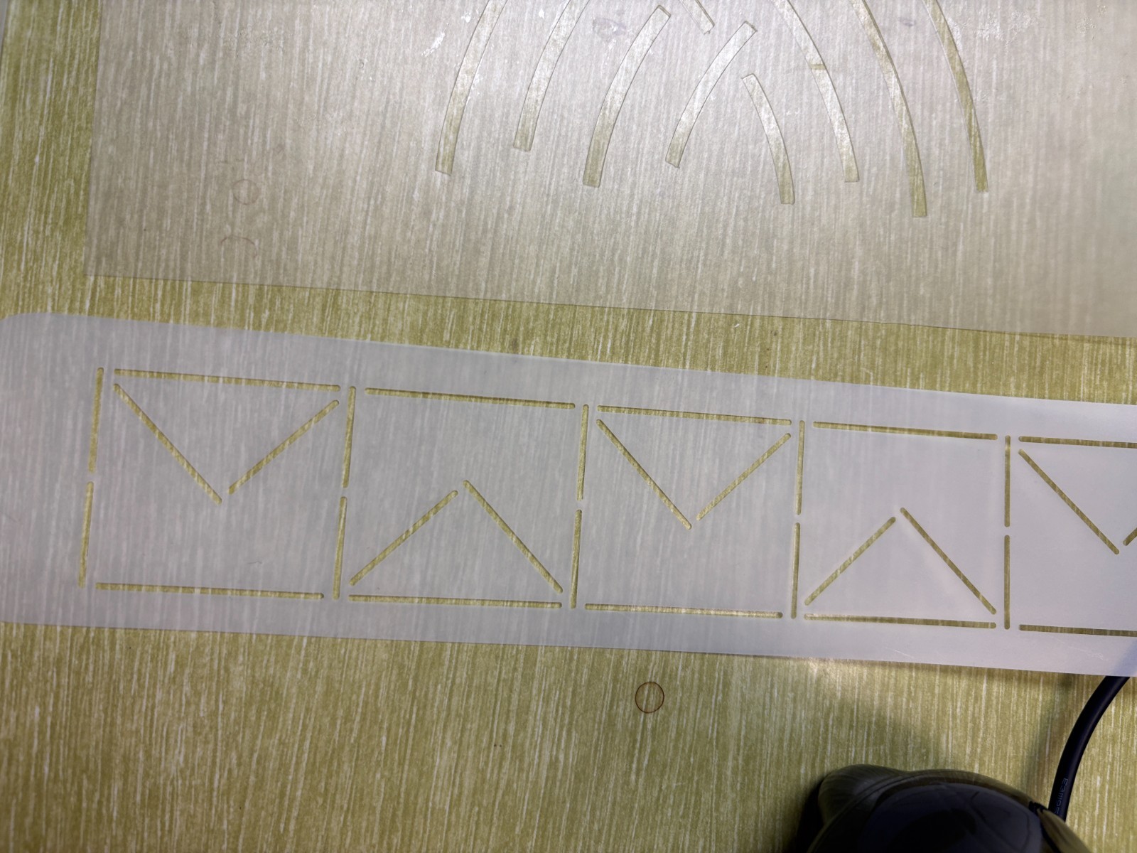 7 Quilting Templates Stencils, for marking quilts before quilting" Borders/Block