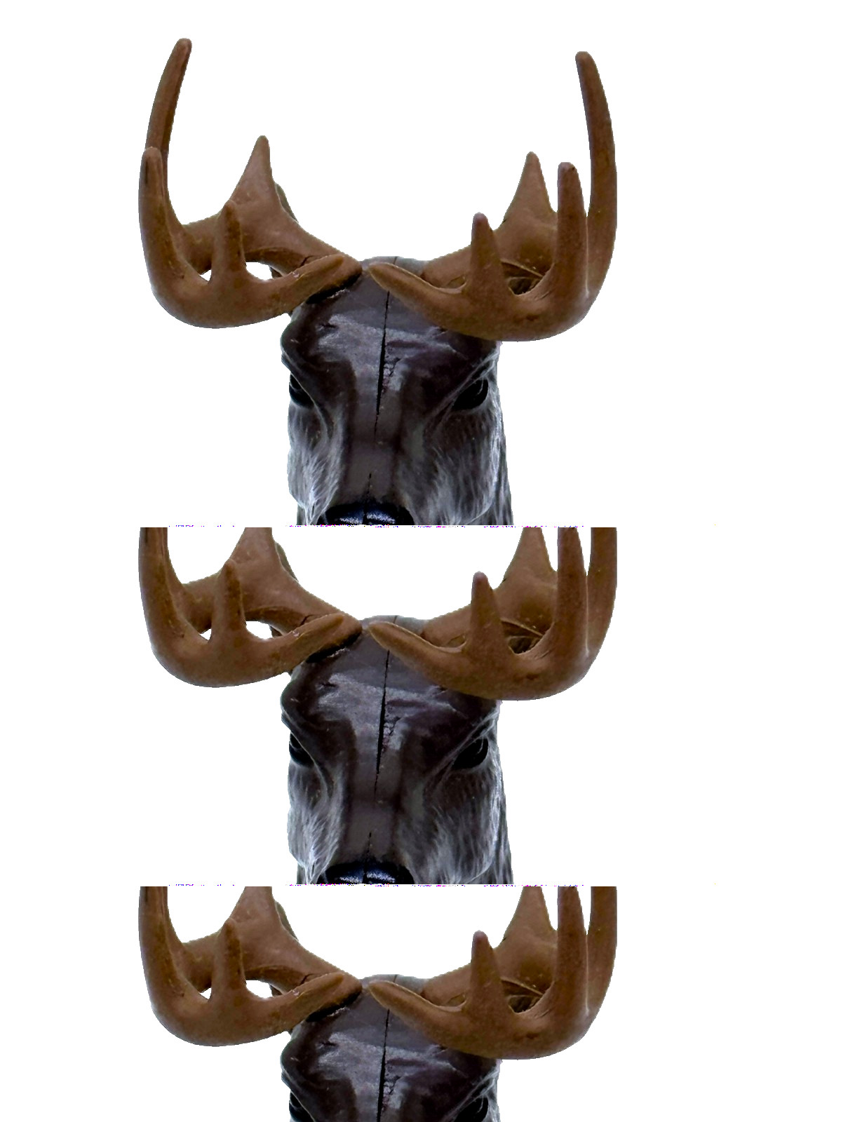 Refillable Buck Deer Head w/ Rubber Antlers Decorative Flame Lighter 🦌🦌