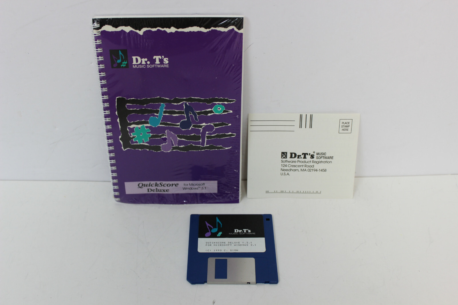DR.T'S MUSIC SOFTWARE QUICKSCORE DELUXE WINDOWS VERSION WINDOWS 3.1